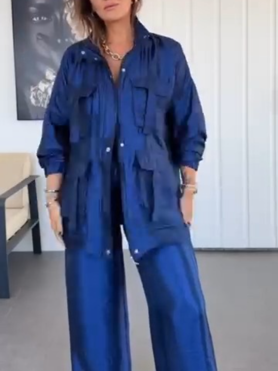 Loose Casual Long Sleeve Suit