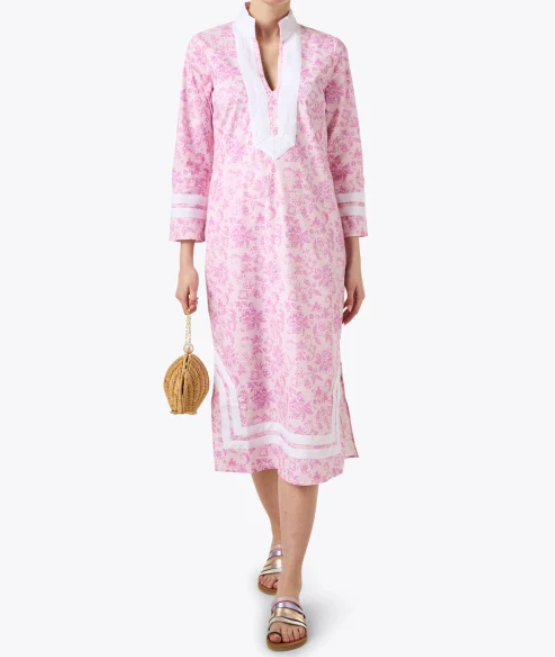 V-Neck Printed Dress
