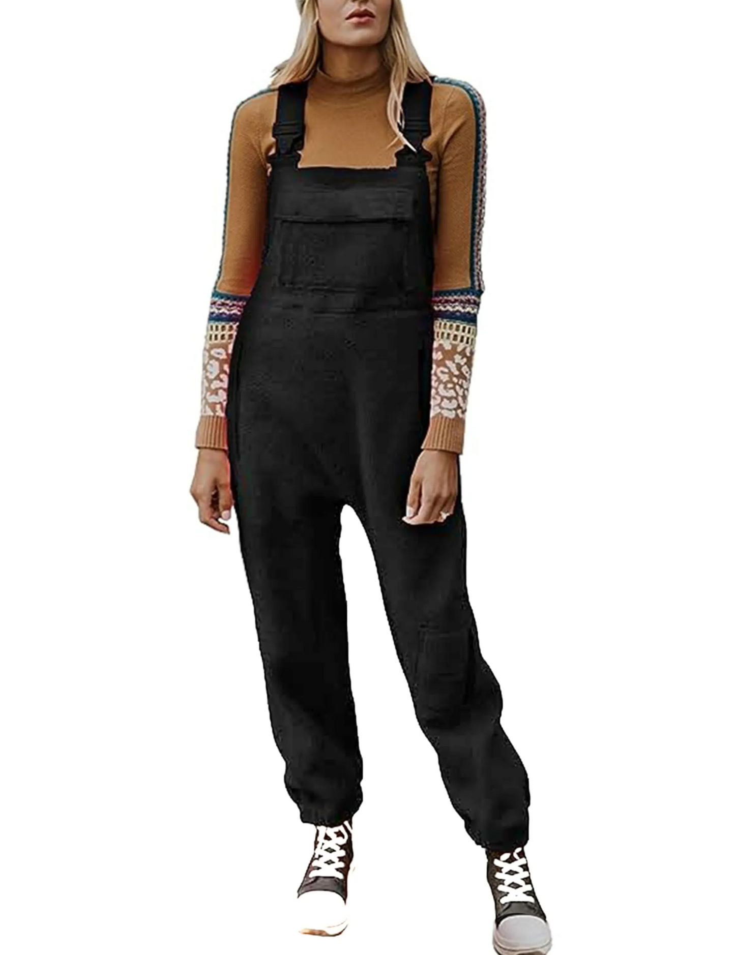 Warme, lockere und legere Fleece-Overalls für Damen