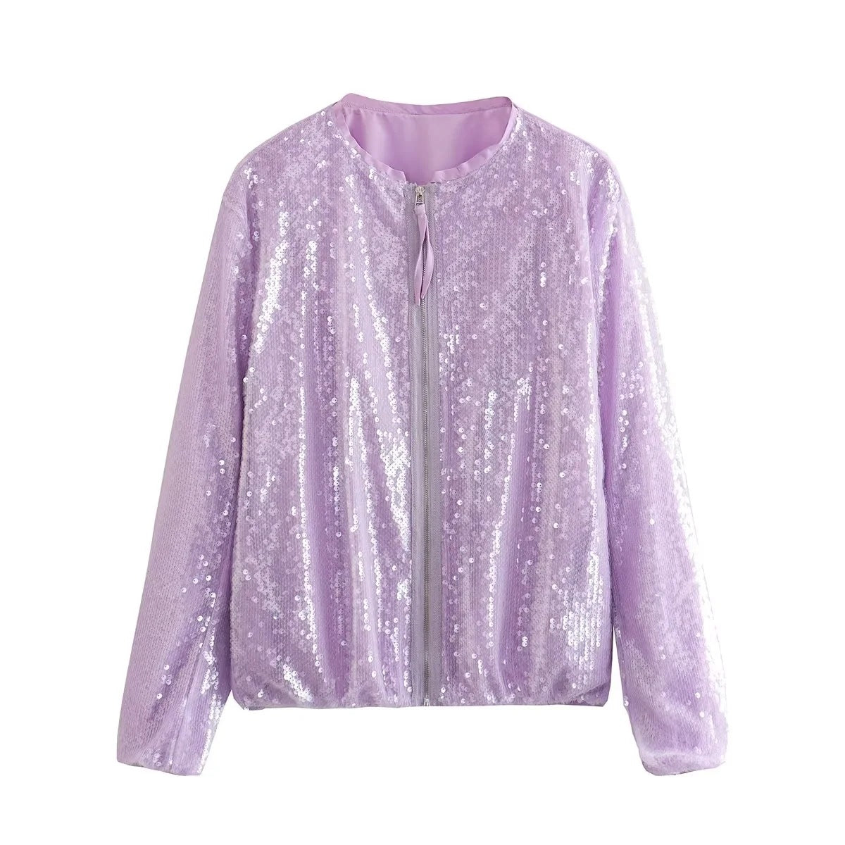 Sequined Bomber Jacket