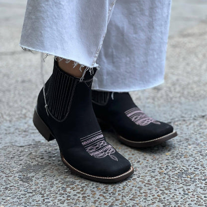 Couple's Retro Cowboy Short Boots