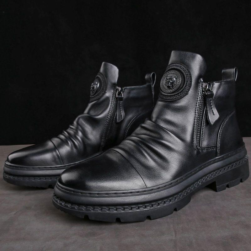 Men's Italian Handmade Leather Martin Boots