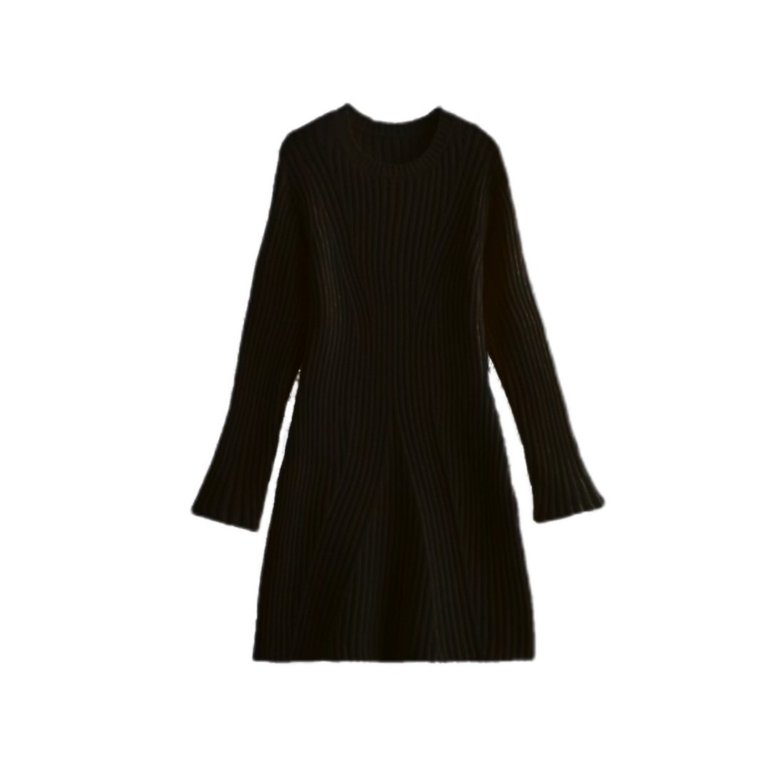 Fashion Threaded Knit Dress