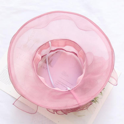 Sombrero de ala ancha para mujer para bodas, fiestas de té y iglesias