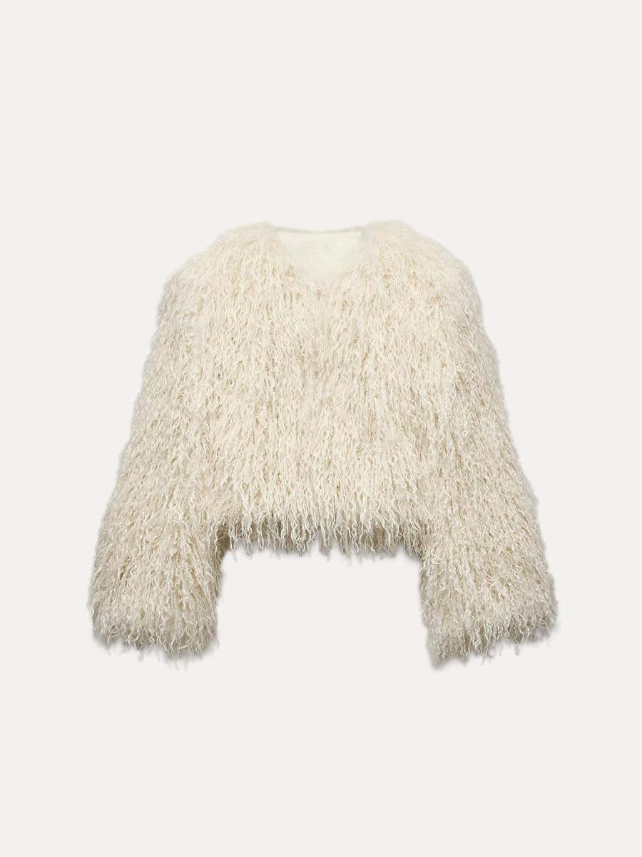 Fashion Winter Warm Faux Fur Coat