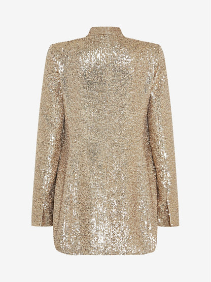 Sequined Long Sleeve Blazer