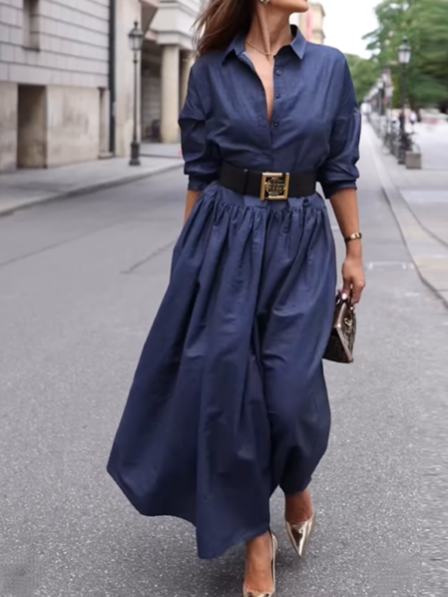 Navy Loose Dress